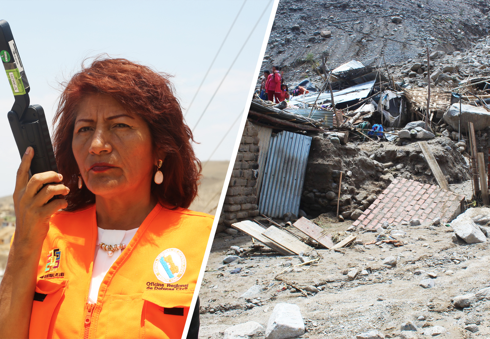 Rosa Vásquez insiste ante el Gobierno Central declarar en emergencia la sierra de la región Lima por lluvias