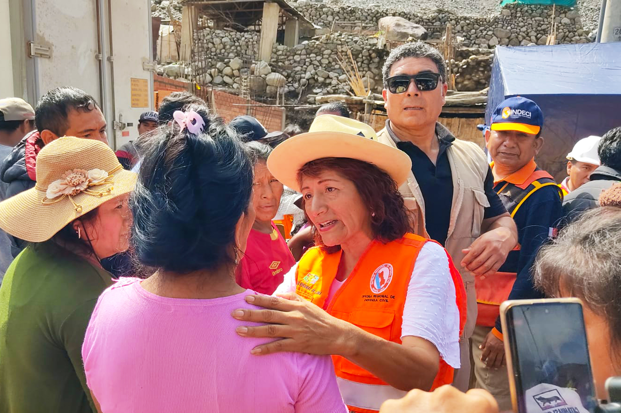 Rosa Vásquez insiste ante el Gobierno Central declarar en emergencia la sierra de la región Lima por lluvias