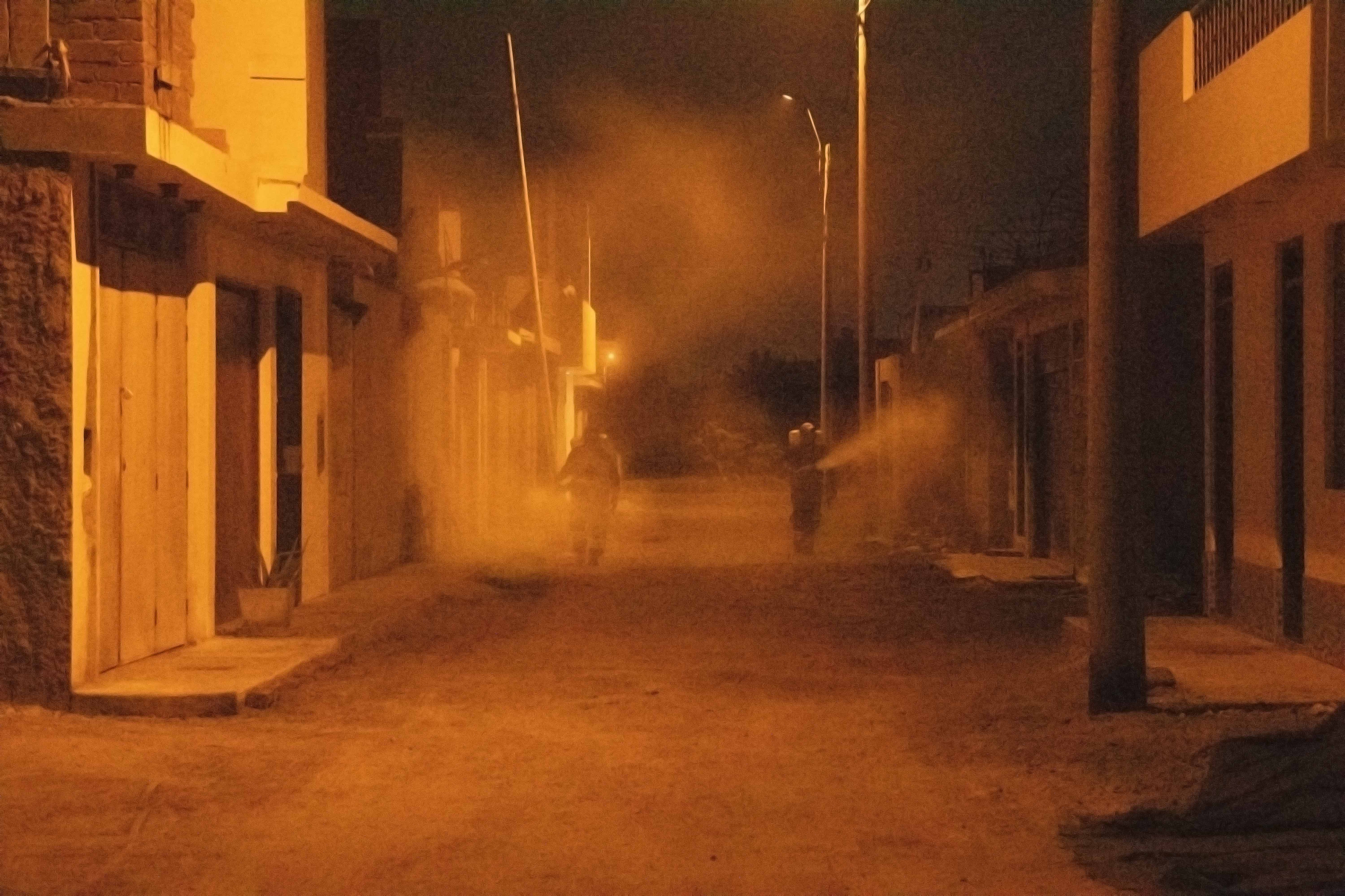 Municipalidad distrital continúa con las fumigaciones para el control de moscas e insectos en centros poblados de Cerro Azul.