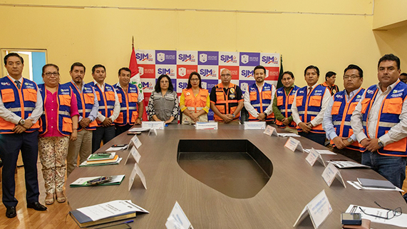 Participamos en la juramentación del GTGRD de la Municipalidad Distrital de San Juan de Miraflores