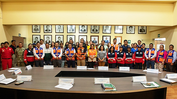 Participamos en la juramentación del GTGRD de la Municipalidad Distrital de San Juan de Miraflores