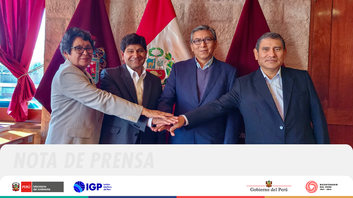 IGP fortalece lazos de cooperación y trabajo conjunto con las autoridades de la región Arequipa