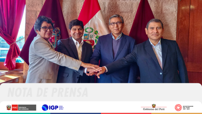 IGP fortalece lazos de cooperación y trabajo conjunto con las autoridades de la región Arequipa