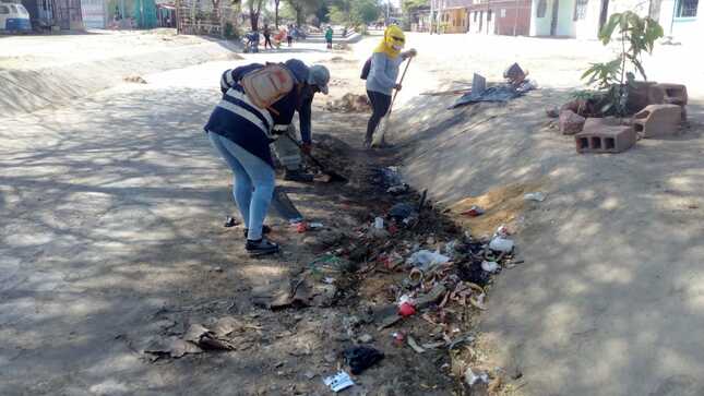 Municipalidad realiza trabajos de limpieza en dren San Felipe enero 2023