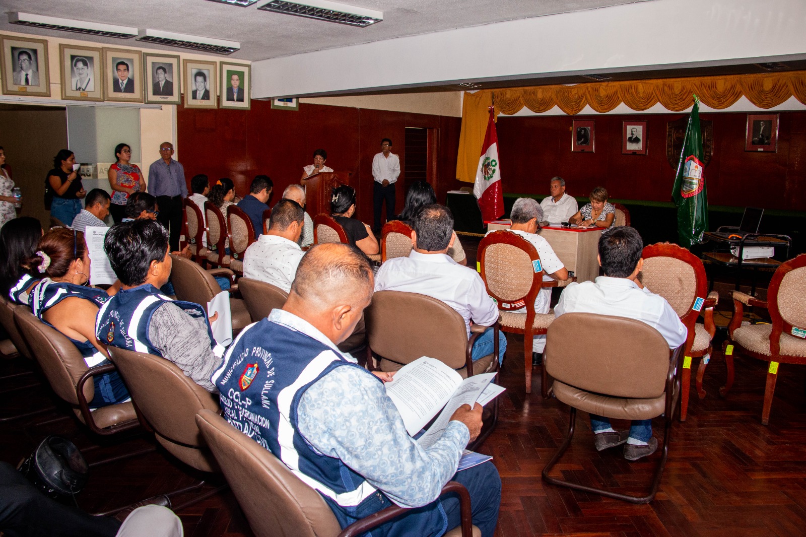 Se instaló la sesión del Consejo de Coordinación Local Provincial presidida por alcalde provincial Marlem Mogollón Meca enero 2023