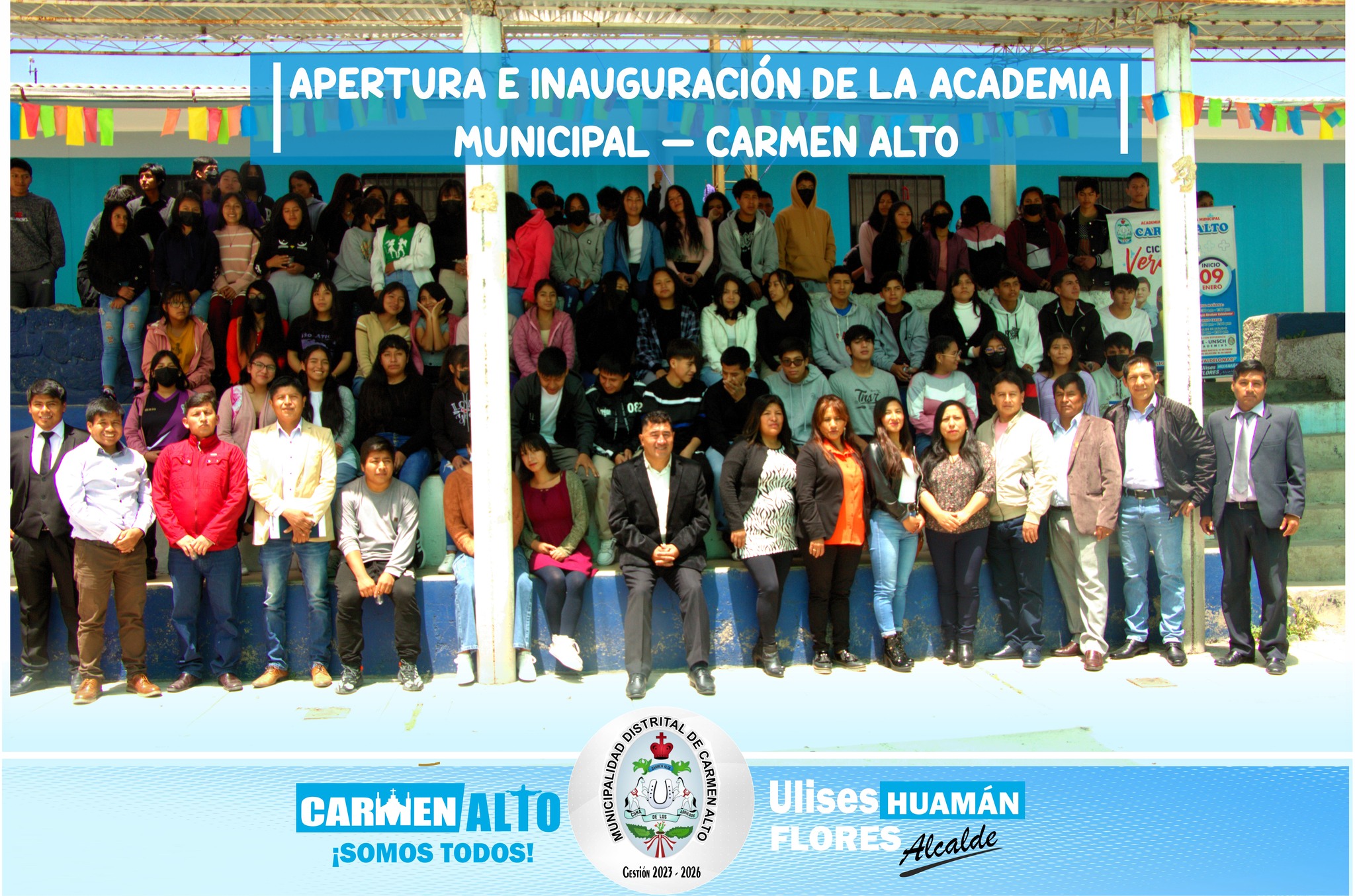 inauguración de la academia municipal Carmen Alto