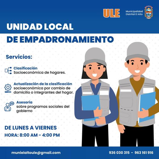 ULE El Alto te brinda la siguiente información