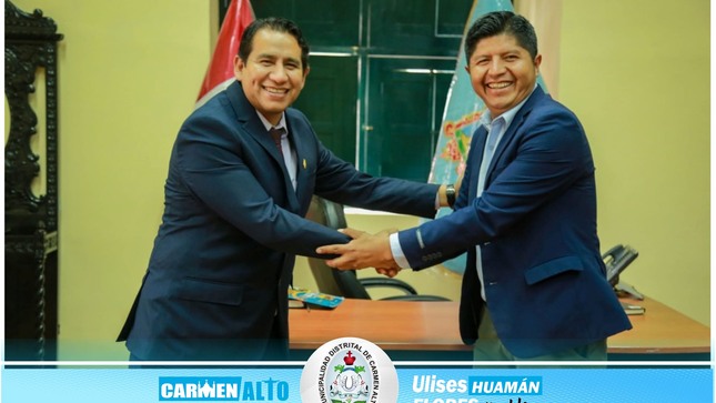 C.P.C Ulises Huamán Flores sostuvo una importante reunión con el alcalde provincial de Huamanga