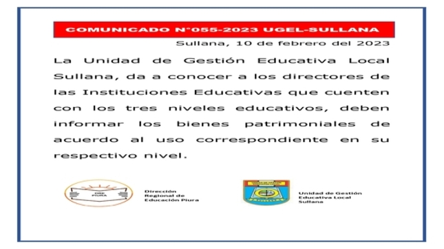 Comunicado N°55