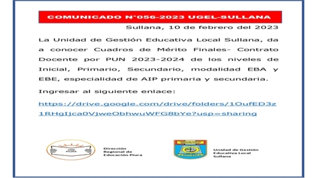 Comunicado N°56