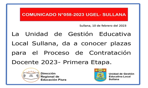 Comunicado N°58