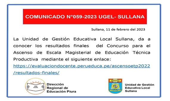 Comunicado N°59
