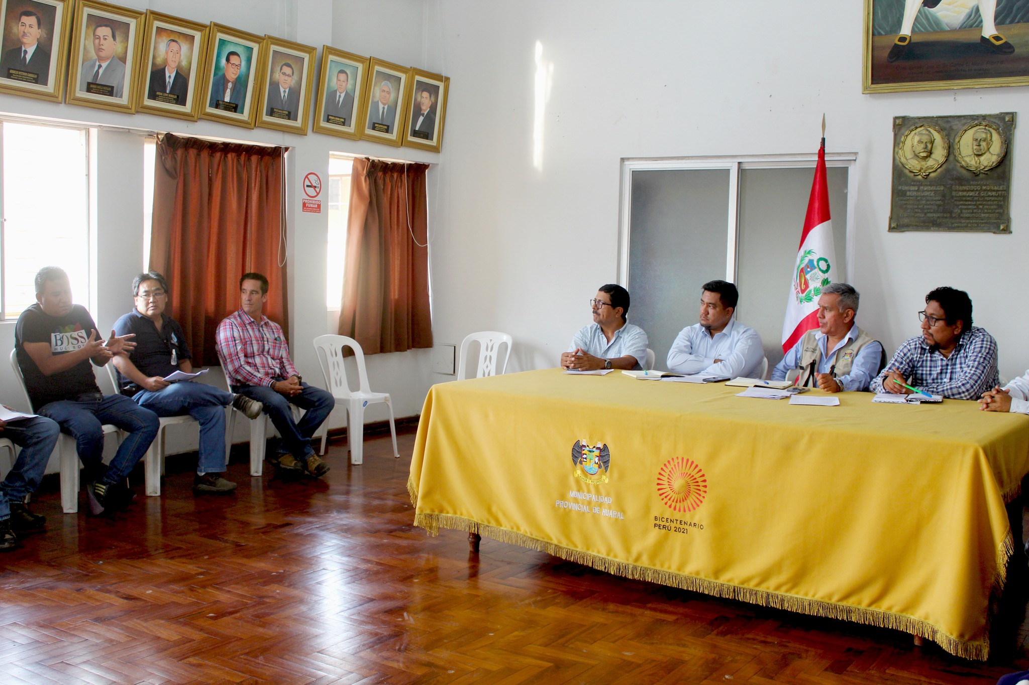 Alcalde se reunió con presidente de la junta de usuarios Huaral y comisiones de regantes en favor de la agricultura