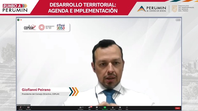 Presidente del Ceplan en evento "Rumbo a Perumin"