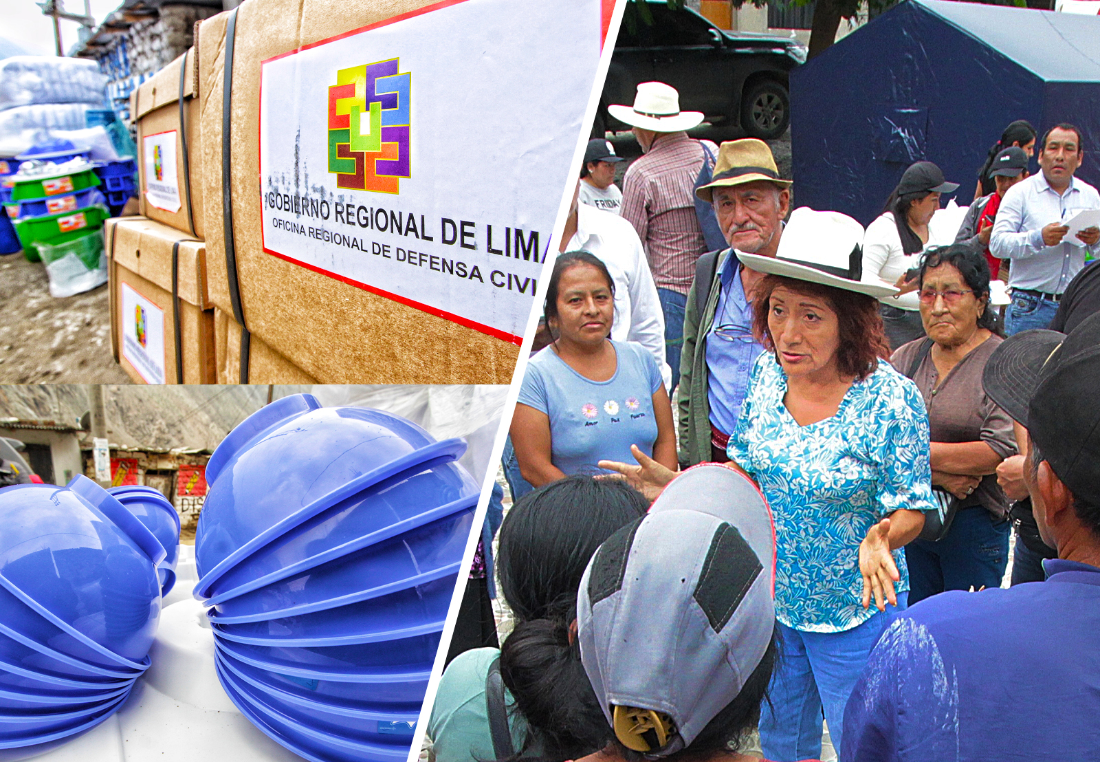 Damnificados por huaicos y deslizamientos en Catahuasi y Viñac reciben ayuda humanitaria