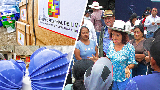 Damnificados por huaicos y deslizamientos en Catahuasi y Viñac reciben ayuda humanitaria