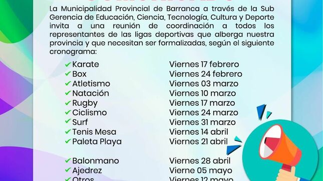 Deportes para Todos en Barranca