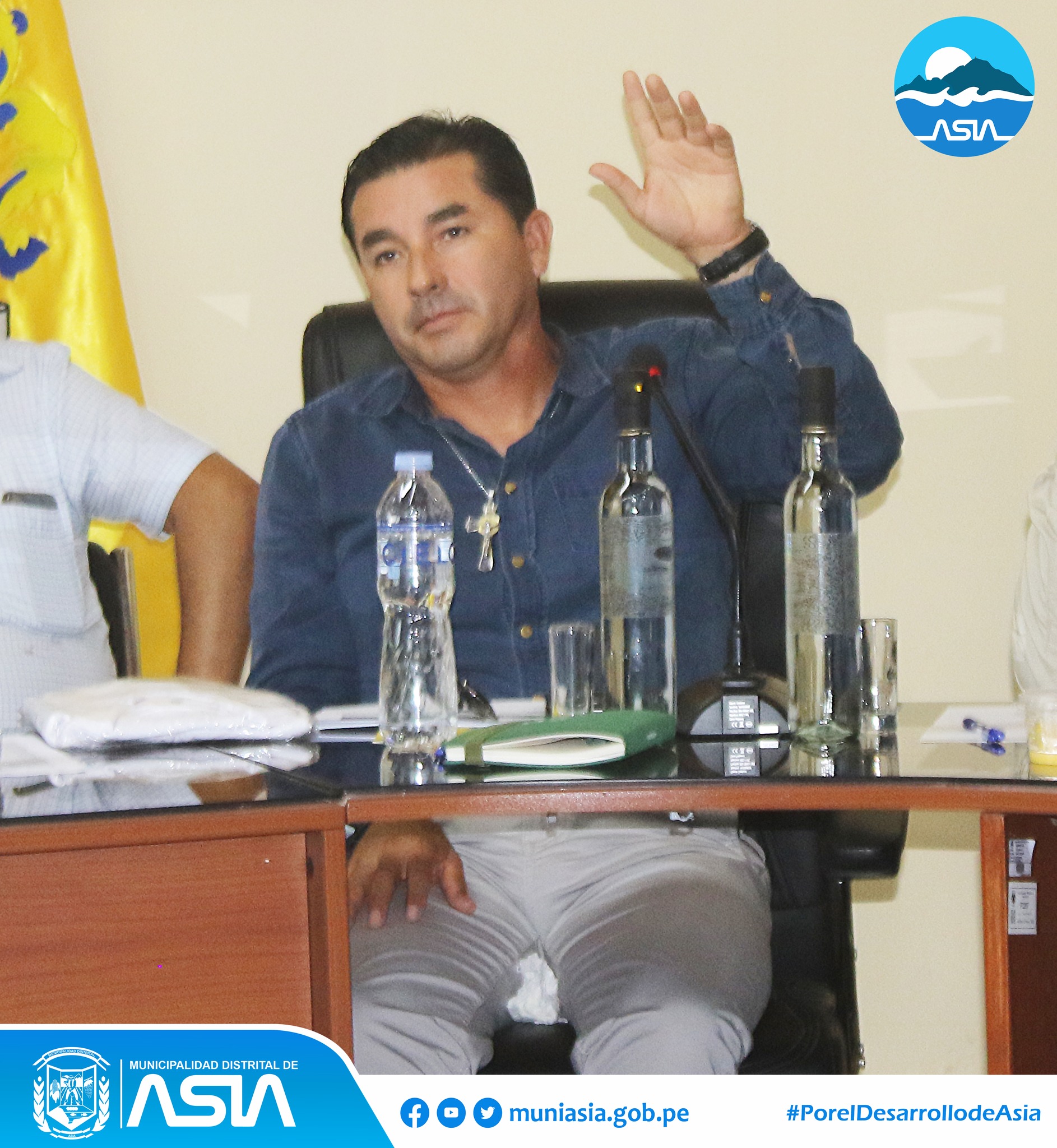 Alcalde Isaías Alcántara participo de la Reunión con colegas Distritales por tema de fondo Municipal de Inversiones (FINVER)
