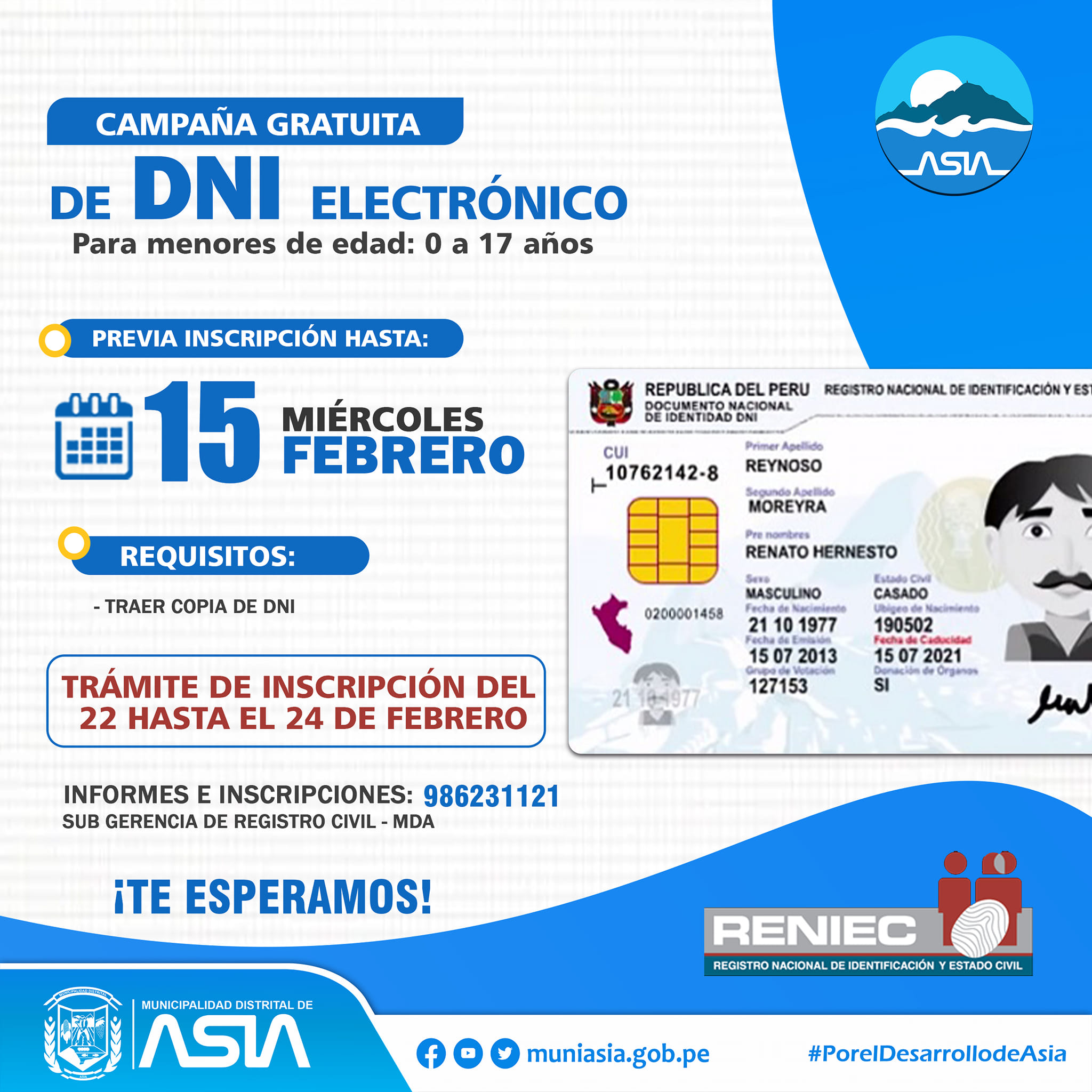 Gran Campaña Gratuita de DNI Electrónico