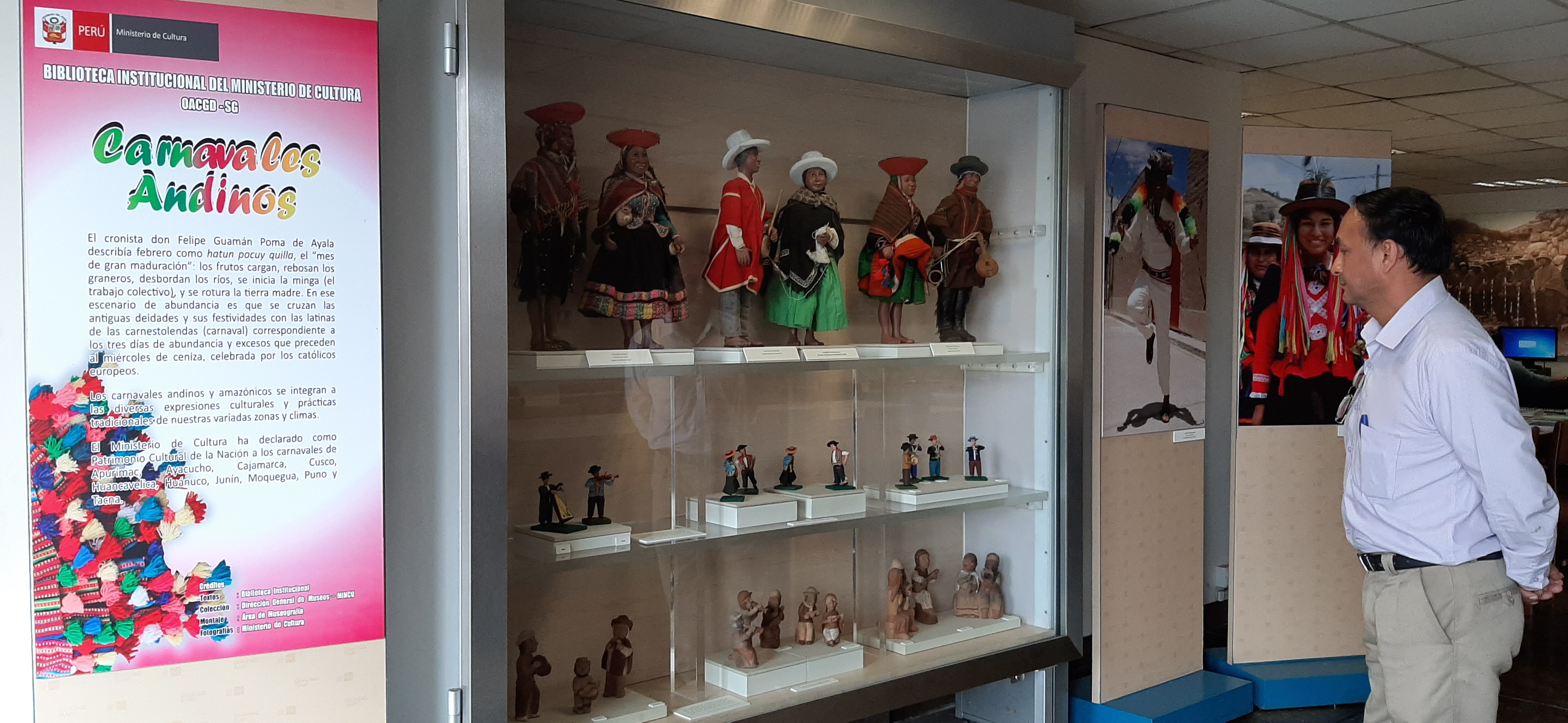 Biblioteca del Ministerio de Cultura presenta exhibición “Carnavales andinos”