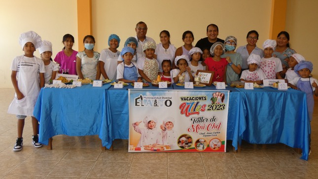Mini Chef destacan en talleres de vacaciones útiles organizado por gobierno local