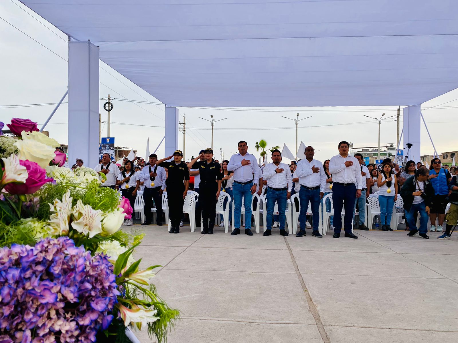 Ceremonia Protocolar en Homenaje por los 31 años del cruel asesinato de nuestra Heroína Nacional y Lideresa Popular "María Elena Moyano". 