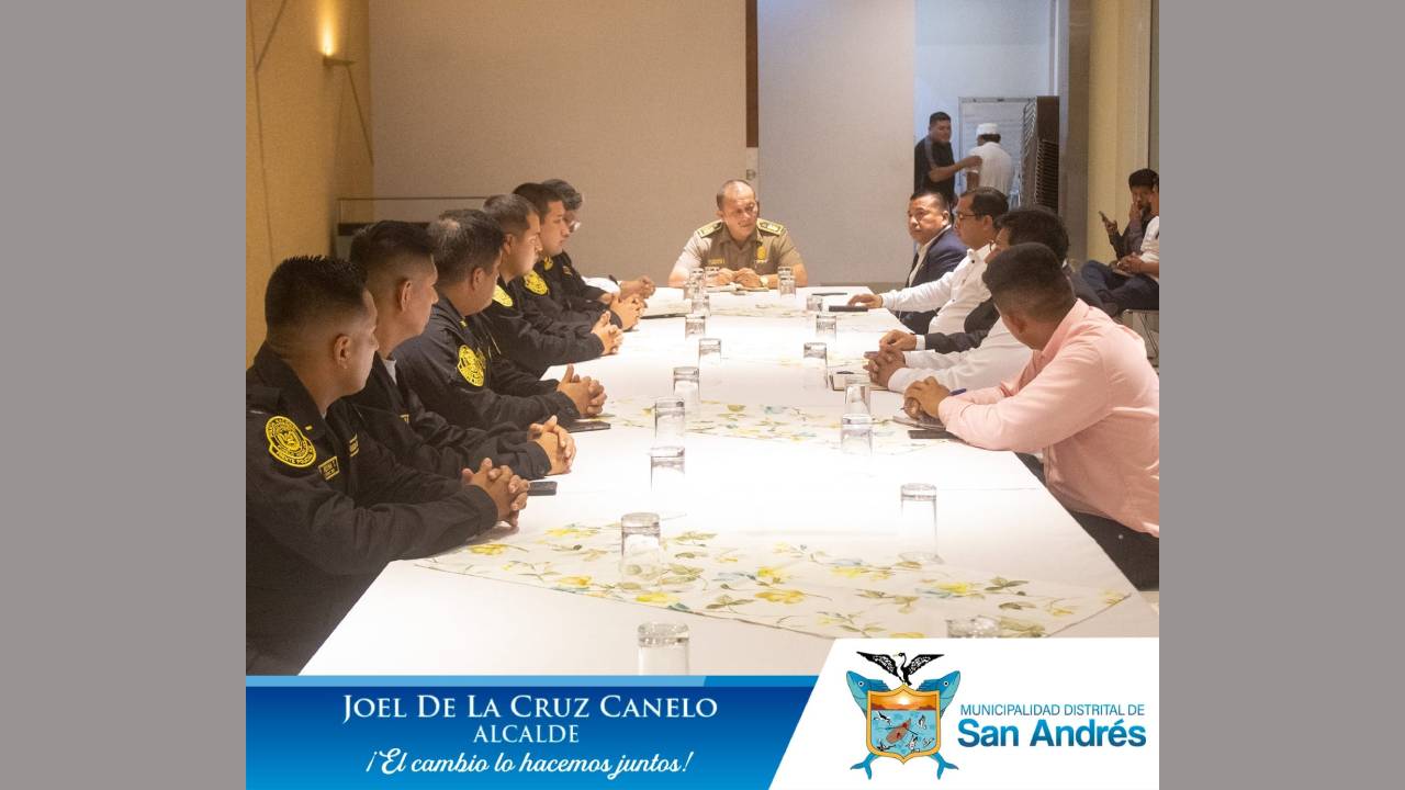 El Alcalde de San Andrés Joel De La Cruz Canelo participó de la Reunión de Coordinación de Seguridad Ciudadana.