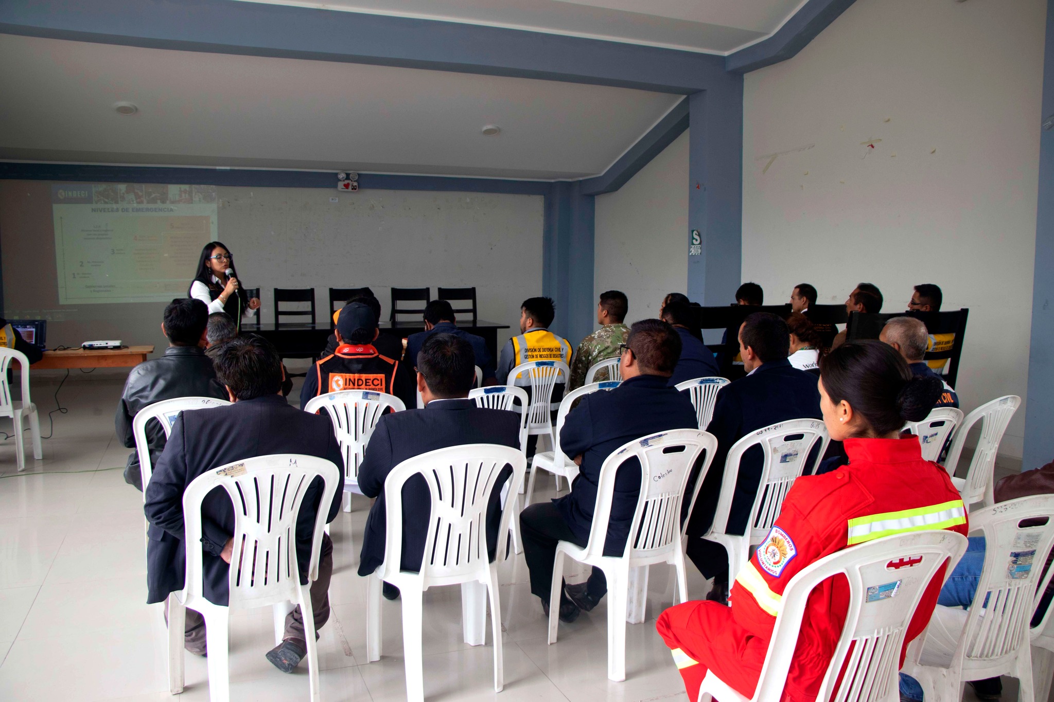 Juramentación de integrantes de la plataforma distrital de defensa civil