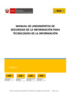 Vista preliminar de documento Manual de Lineamientos de Seguridad de la Información para Tecnologías de la Información - Versión 01