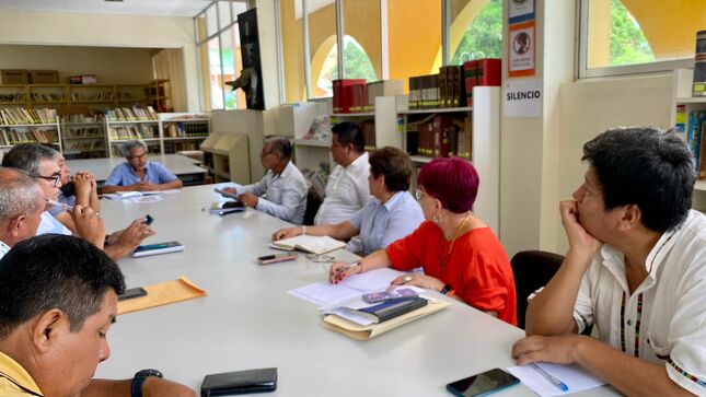 Mesa Técnica con dirigentes de Liga Provincial de Fútbol MPS febrero 2023
