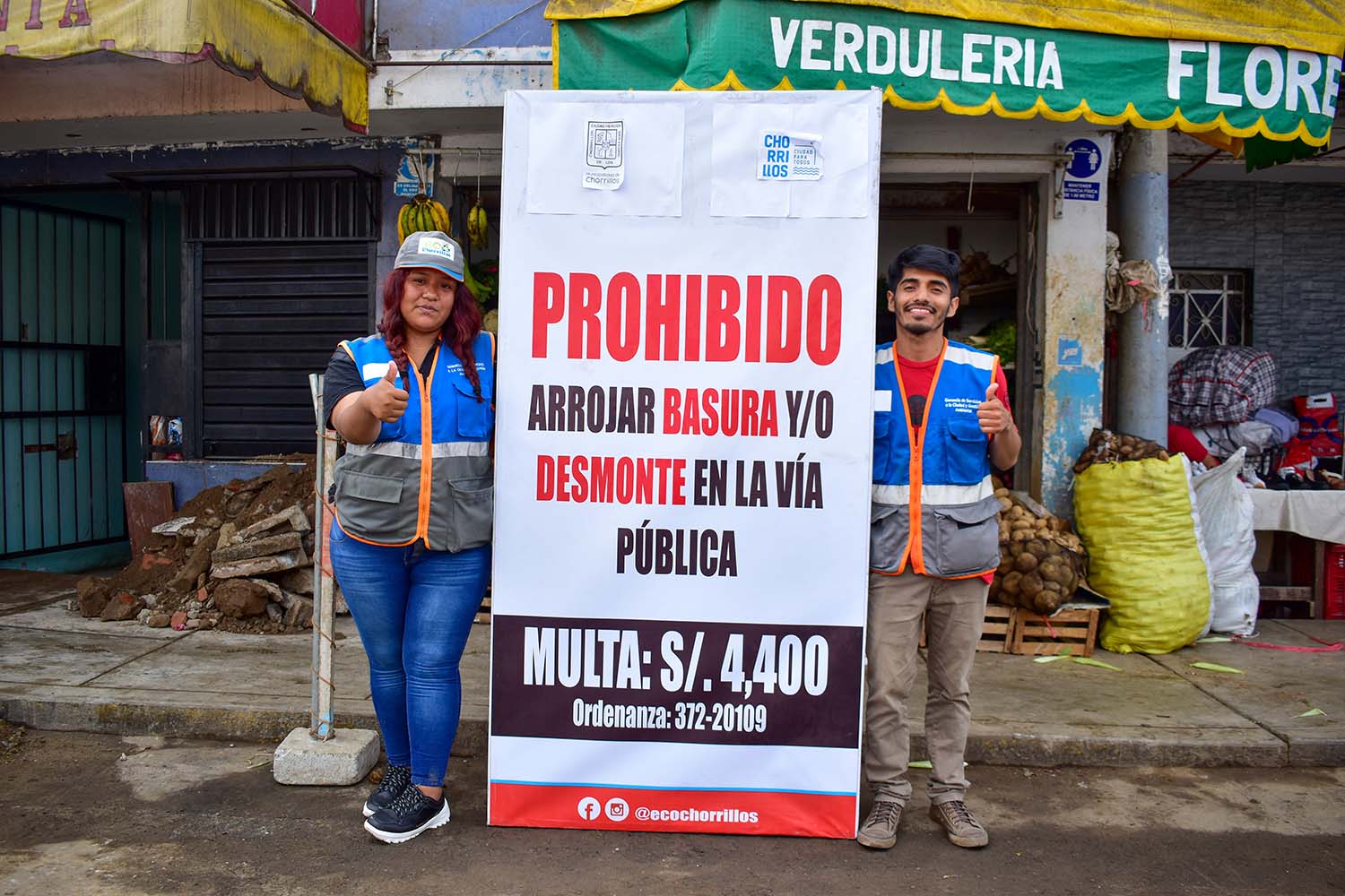 Se informó de la multa a pagar por arrojar desperdicios en la vía pública.