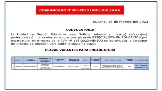 Comunicado N°63 parte 1