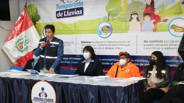Pasco: inician campaña de prevención frente a la temporada de lluvias