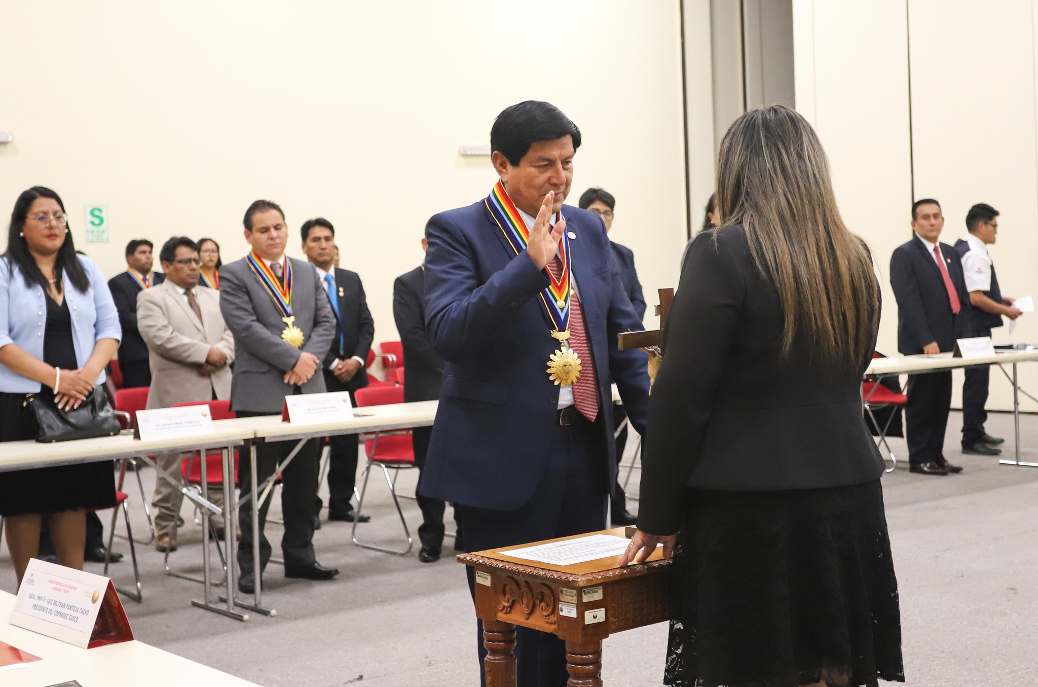 Presidenta de la Corte Superior de Justicia de Cusco tomó juramento al Presidente del Comité Provincial de Seguridad Ciudadana