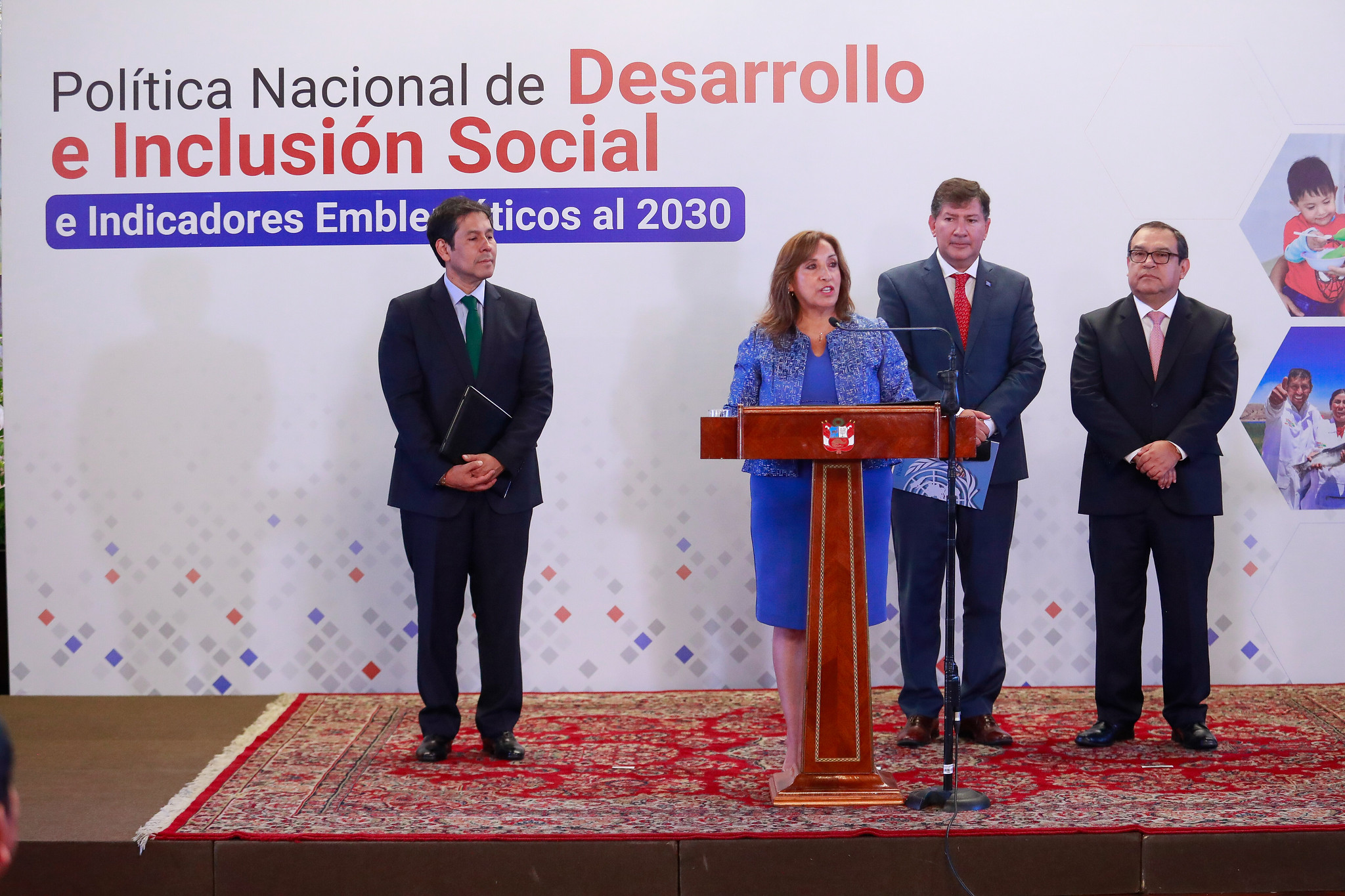 Fotografía del lanzamiento de la Política Nacional de Desarrollo e Inclusión Social.