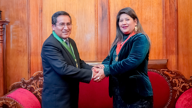 Presidenta de la Corte de Cusco y Decano de ICAC