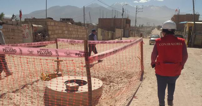 Contraloría alerta inconsistencias en el expediente de saldo de obra de saneamiento en Cerro Colorado