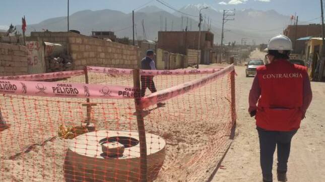 Contraloría alerta inconsistencias en el expediente de saldo de obra de saneamiento en Cerro Colorado