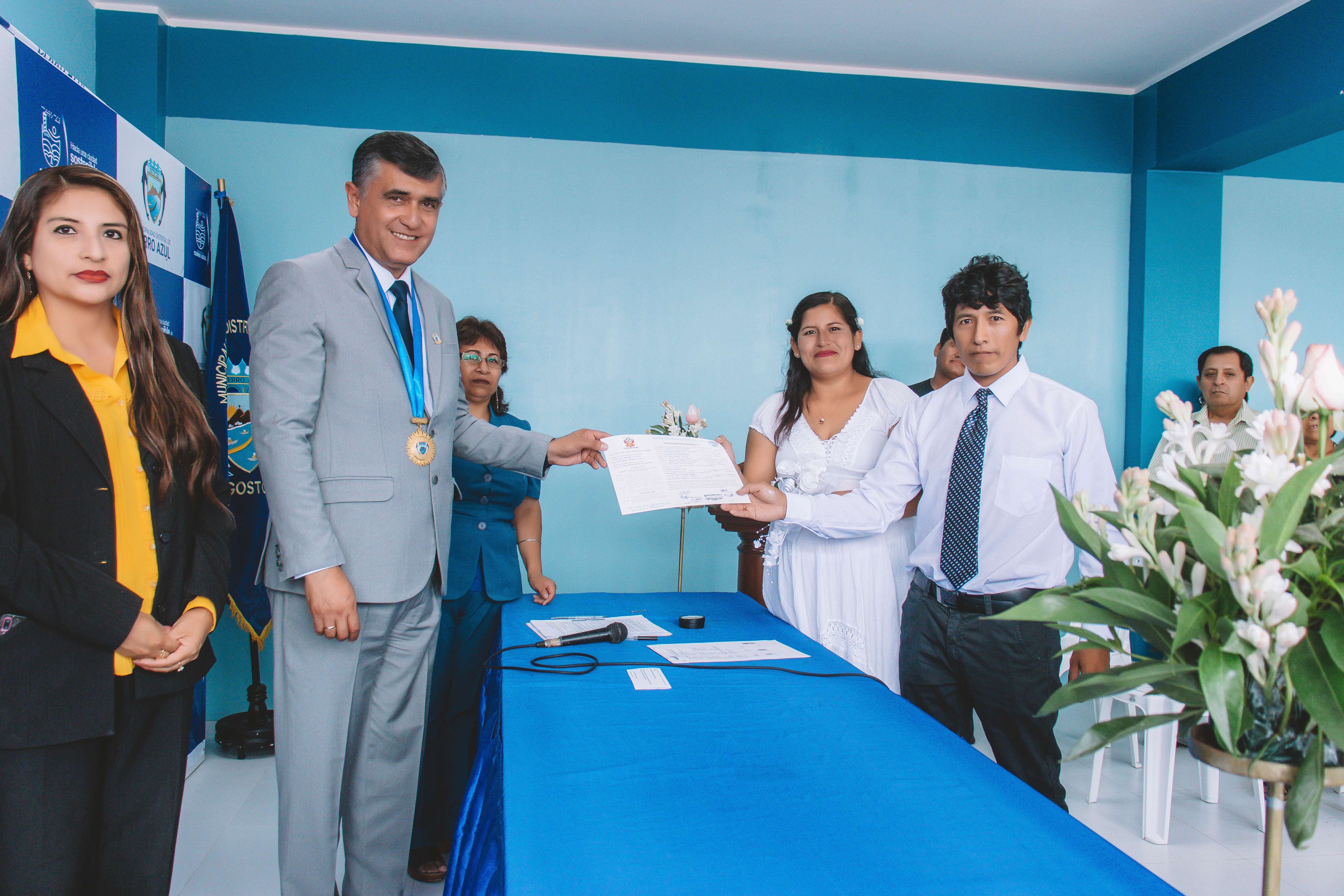 Alcalde José Pain García celebró primer Matrimonio Civil de la gestión municipal 2021 – 2023.