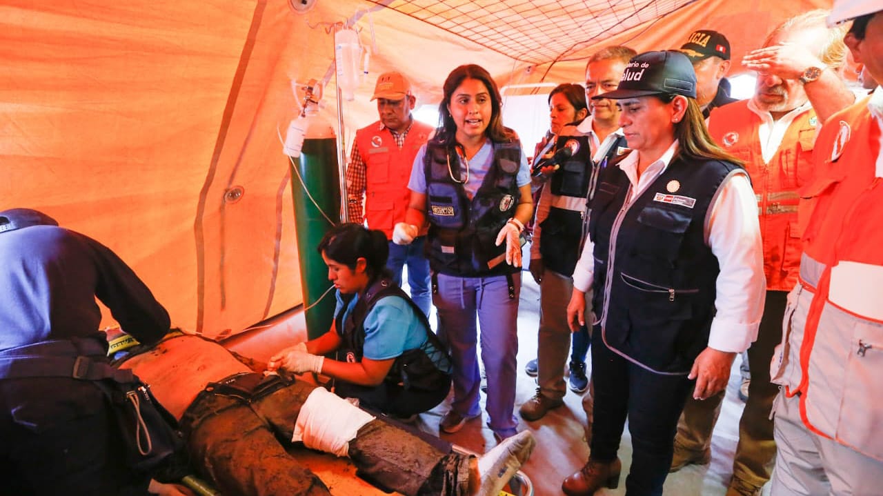 Minsa 2 fallecidos y 12 heridos dejó el simulacro de rescate por deslizamiento de huaicos en Lurigancho-Chosica