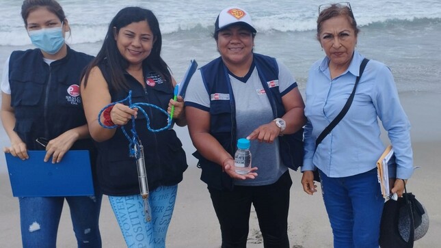 Playa Cabo Blanco fue evaluada por Sub Región de Salud LCC-Sullana