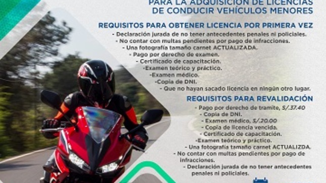 CAMPAÑA DE TRANSPORTES PARA VEHÍCULOS MENORES