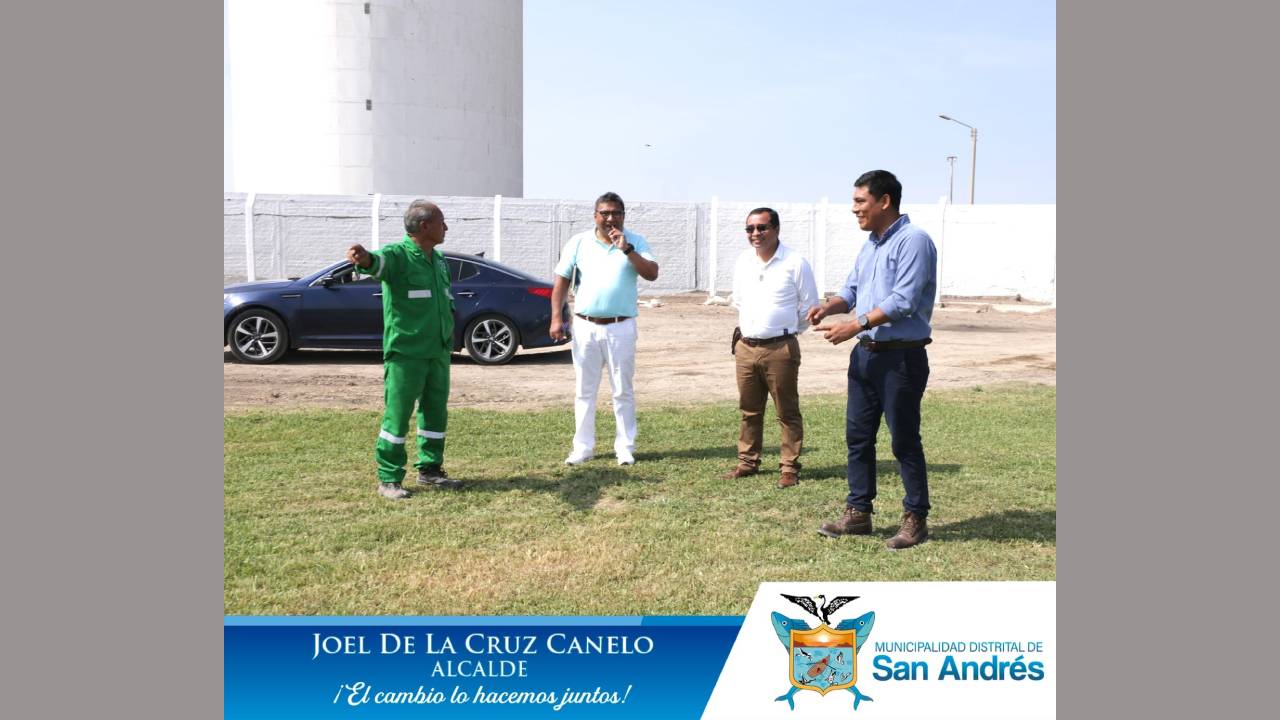 Alcalde Joel De La Cruz Canelo Inspecciona Trabajos De Mejoramiento En El Estadio "Campeones Del 69"
