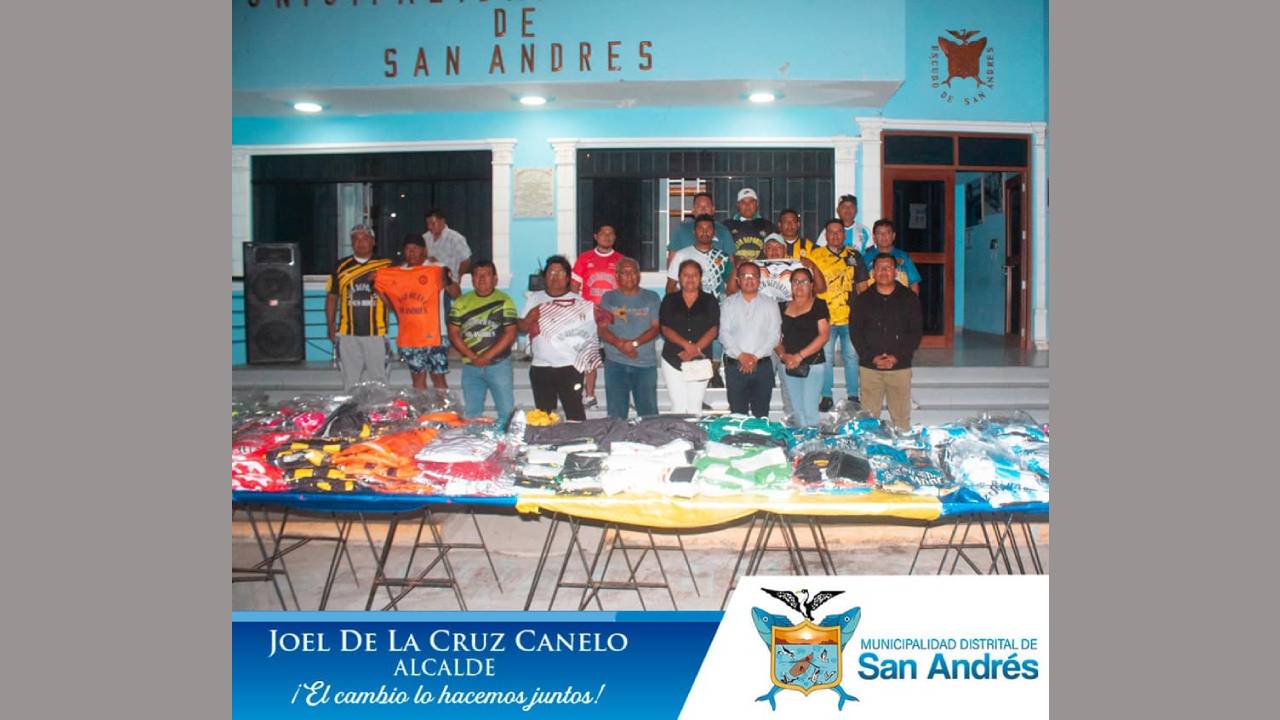 Clubes De San Andrés Reciben Uniformes Deportivos Por Parte De La Municipalidad Distrital