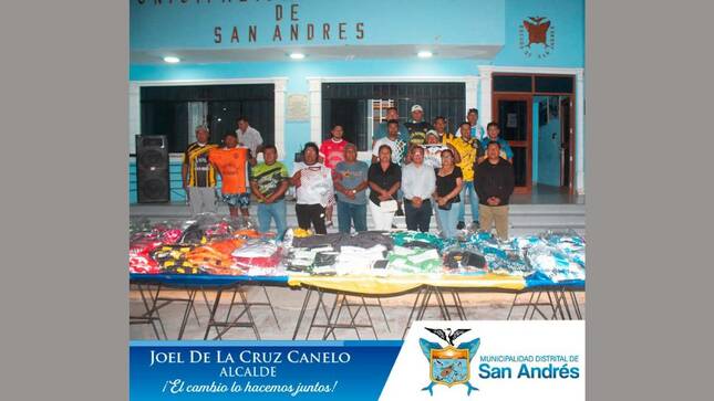 Clubes De San Andrés Reciben Uniformes Deportivos Por Parte De La Municipalidad Distrital