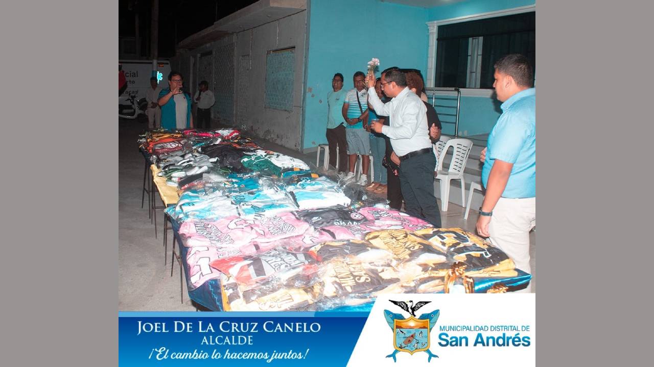 Clubes De San Andrés Reciben Uniformes Deportivos Por Parte De La Municipalidad Distrital