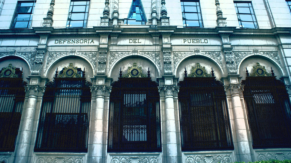 Fachada de la Defensoría del Pueblo