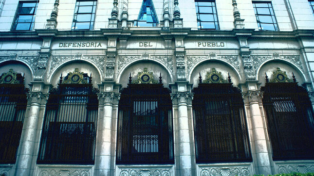 Fachada de la Defensoría del Pueblo