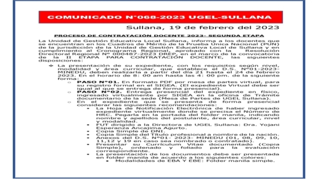 Comunicado N°68 parte 1