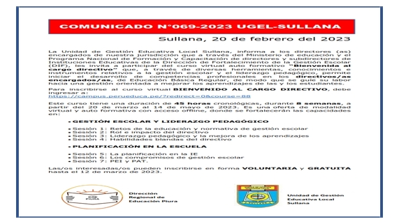 Comunicado N°69